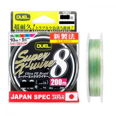 Шнур Duel PE Super X-Wire 8 5Color 150m 5.8Kg (0.13mm)