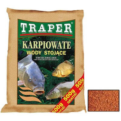 Прикормка Traper Karpiowate wody biezace 2,5+0,5кг