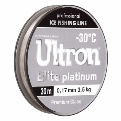 Леска Ultron Elite Platinum 30м 0,14мм 2,3кг -30гр