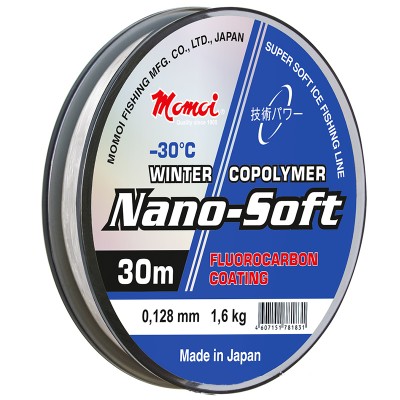Леска зимняя Momoi Nano-Soft Winter 0.117мм 1.3кг 30м прозрачная