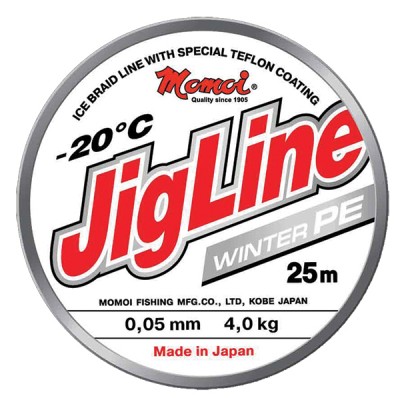 Шнур зимний Momoi JigLine Winter PE 25м 0.06мм 4.8кг