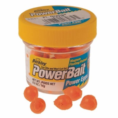 Силиконовая приманка Berkley PowerBait Sparkle Dough Eggs Fluo Orange