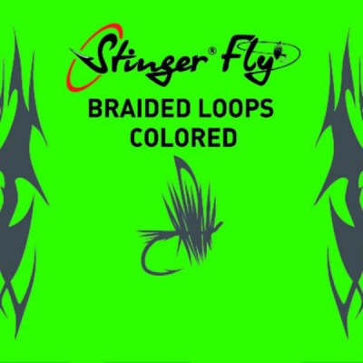 Петли соедительные Stinger Fly Braided loops-SF COL 50LB цветные