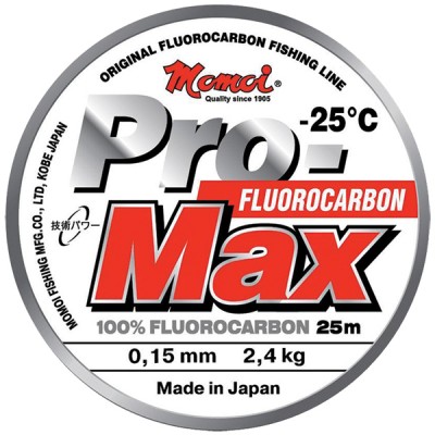 Леска зимняя Momoi Pro-Max Fluorocarbon 25м 0.23мм 5кг