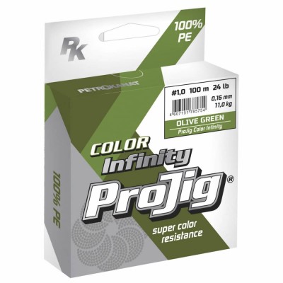 Шнур Петроканат ProJig Color Infinity 0.16/100/11кг хаки