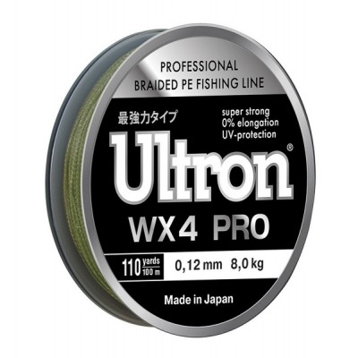 Шнур Ultron WX4 PRO хаки 100m 0.12/8kg
