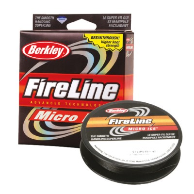 Шнур Berkley FireLine Micro Ice Smoke 0.12/45m
