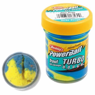 Паста Berkley PowerBait Select Glitter Turbo Dough Blue Neon
