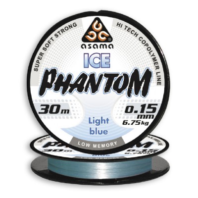 Леска Asama Phantom Ice Light Blue 30m 0,117mm